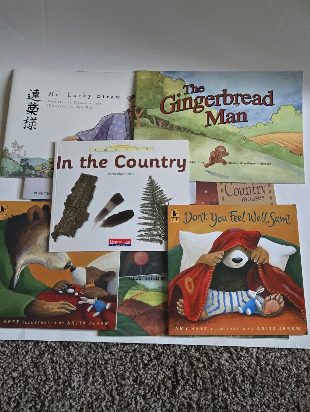 9 Children's Books Bundle - Amy Hest - Gingerbread Man - Folk Tales
